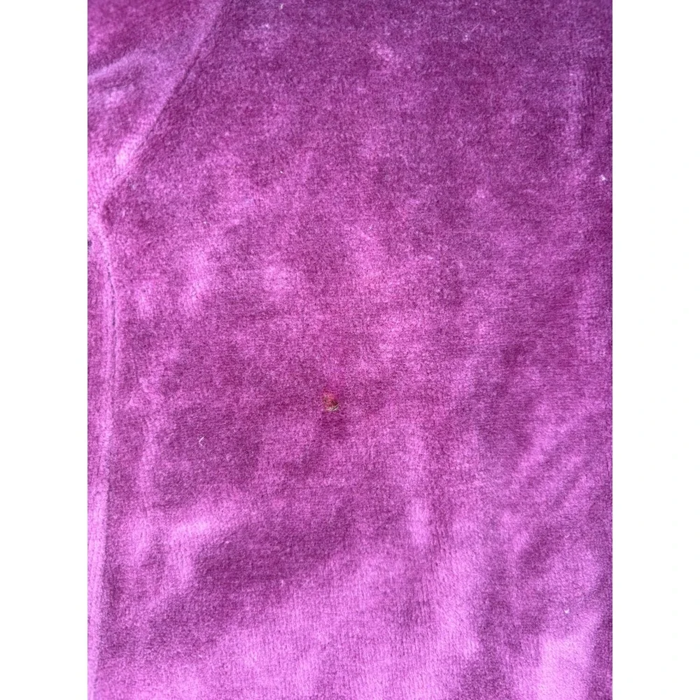 Vintage Health-tex Toddler Girls Plum Purple Velour Lace Trim Dress 3T USA Made